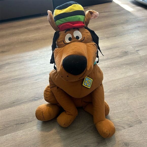 Scooby Doo Rasta Plush Medium Stuffed Animal with Dreadlocks - Picture 1 of 3